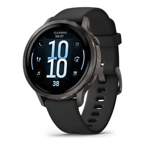 Garmin Venu 4 45 mm smartwatch, grå/svart