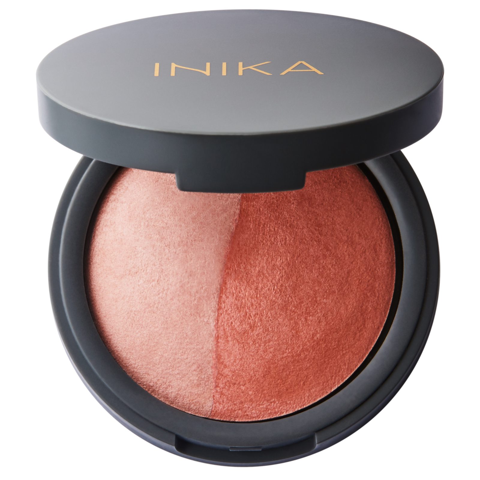 Inika Organic Baked Blush Duo Burnt Peach