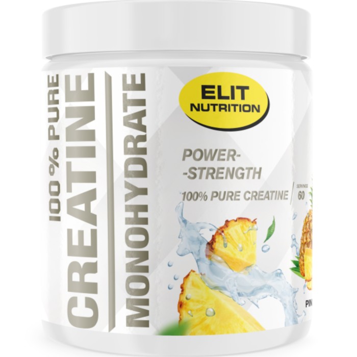 ELIT 100% Pure Creatine Monohydrate, Pineapple, 300 g