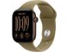 Apple Watch Series 12 GPS + Cellular 42 mm mörk brons aluminium, oliv Sportband - S/M, bild 2