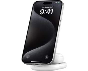 Belkin Qi2 2-in-1 MagnetiskTrådlös laddare 15 W Vit, bild 3