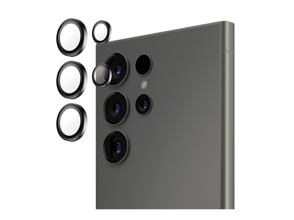 PanzerGlass Samsung Galaxy S25 Ultra Hoops kameralinsskydd, svart