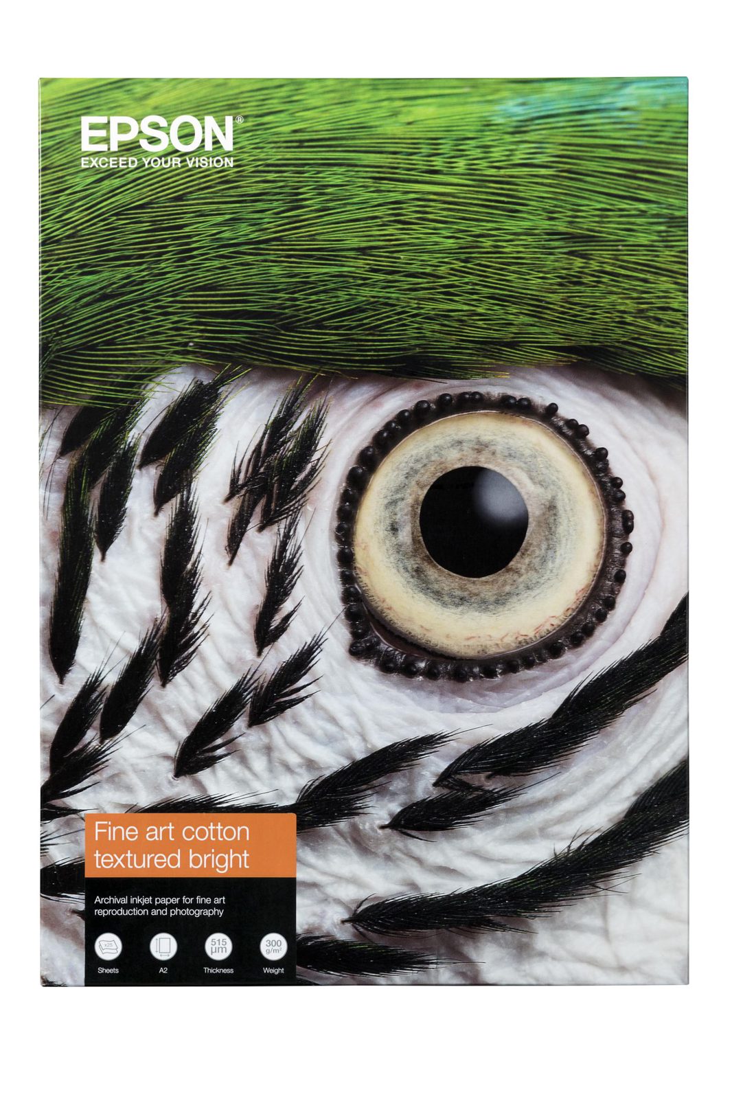 Epson Fine Art Cotton Textured Bright A4, 25 ark, 300g/m2, 25-pack, bild 3