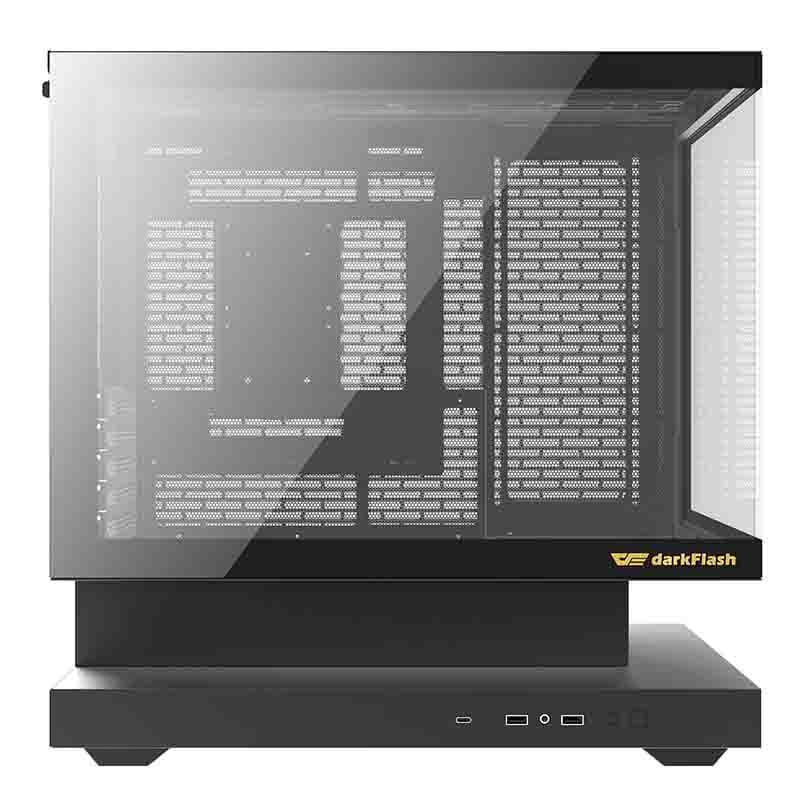 Darkflash F1 Computer Case with 6 ARGB Fans - Chassi - Svart, bild 2