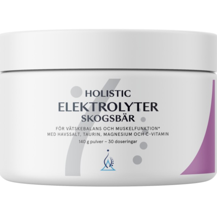 Holistic Elektrolyter, Skogsbär, 140 g
