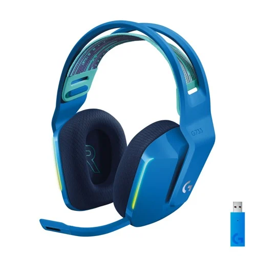 Logitech G733 LIGHTSPEED – trådlöst gamingheadset, blå, bild 2