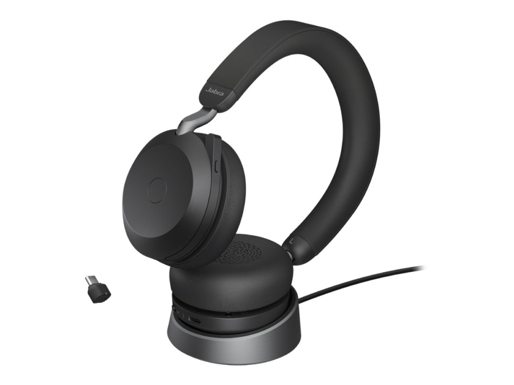 Jabra Evolve2 75 trådlöst headset, svart