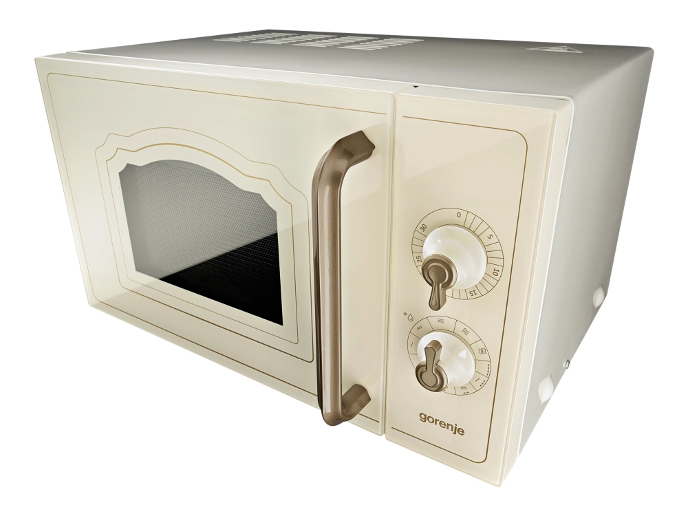 Gorenje Classico MO4250CLI mikrovågsugn 700 W grill 20 L, kräm/guld
