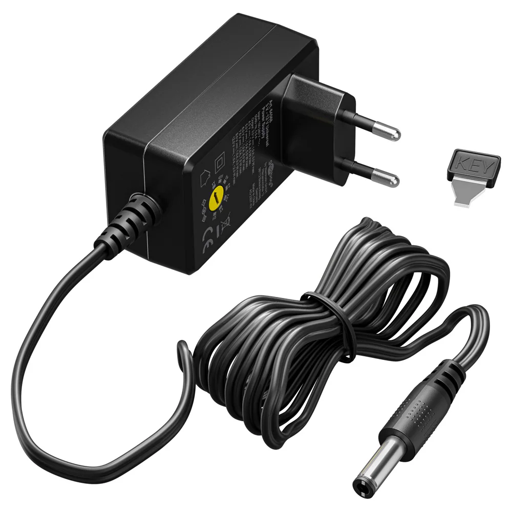 Goobay 64568 universell nätadapter 3 V–12 V 12 W 1 A, 11 adaptrar, svart, bild 3