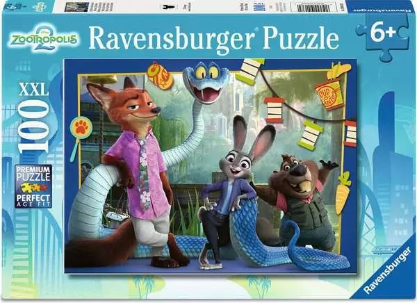 Ravensburger Pussel: Disney Zootopia 2 100 Bitar XXL