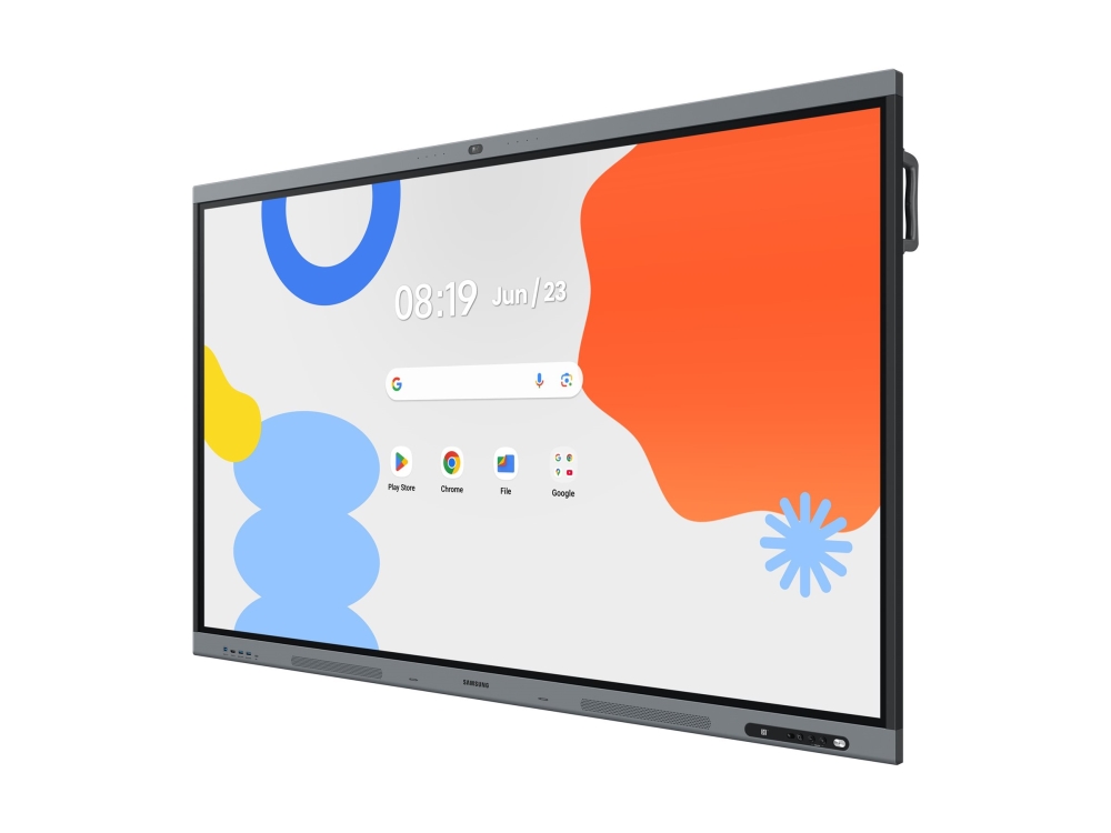 65" Samsung Interactive Display WAFX-P, IPS 4K/3840x2160, 2xHDMI, LAN/WiFi/USB-C 65W, Android, 12/7-drift, högtalare, IR Touch