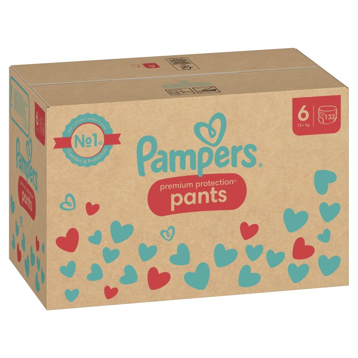 Pampers Premium Protection Byxblöjor Storlek 6 (13-19 kg) 132 st
