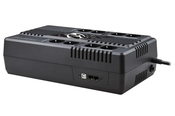 PowerWalker VI 600 MS - UPS - AC 230 V - 360 Watt - 600 VA - 7 Ah - USB - utgångskontakter: 8