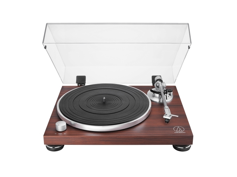 Audio-Technica AT-LPW50BTRW remdriven Bluetooth-skivspelare RIAA-försteg brun