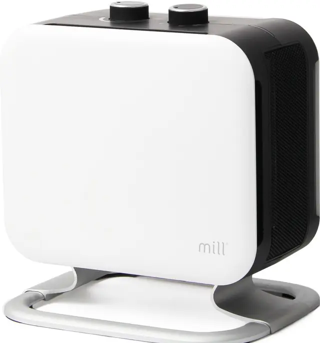 Mill Compact värmefläkt med fot 1800W, vit