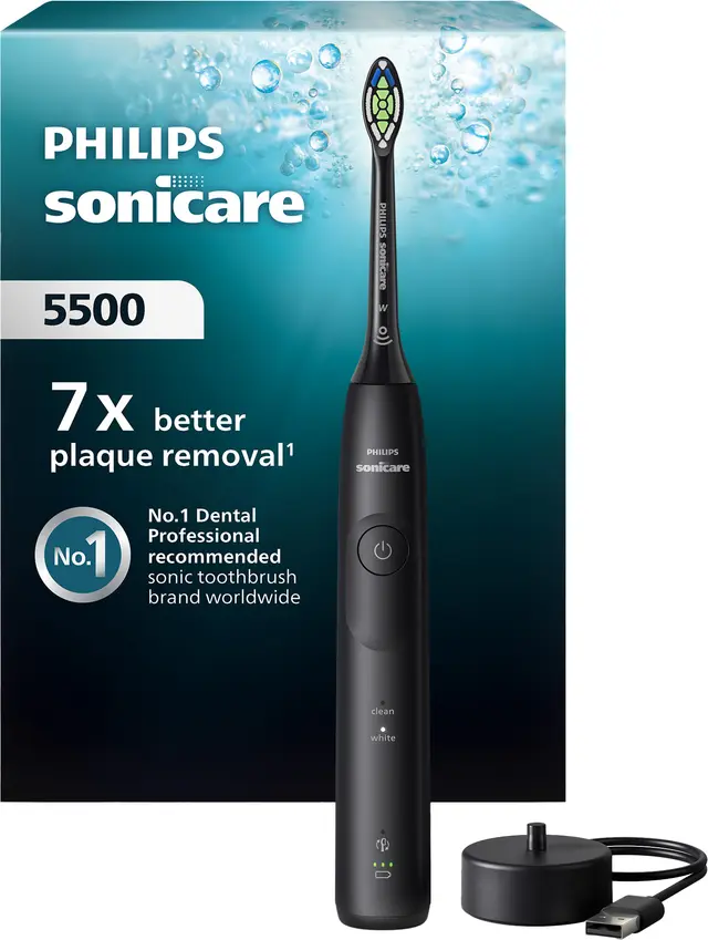 Philips Sonicare Series 5500 eltandborste HX7111/01 (svart), bild 2