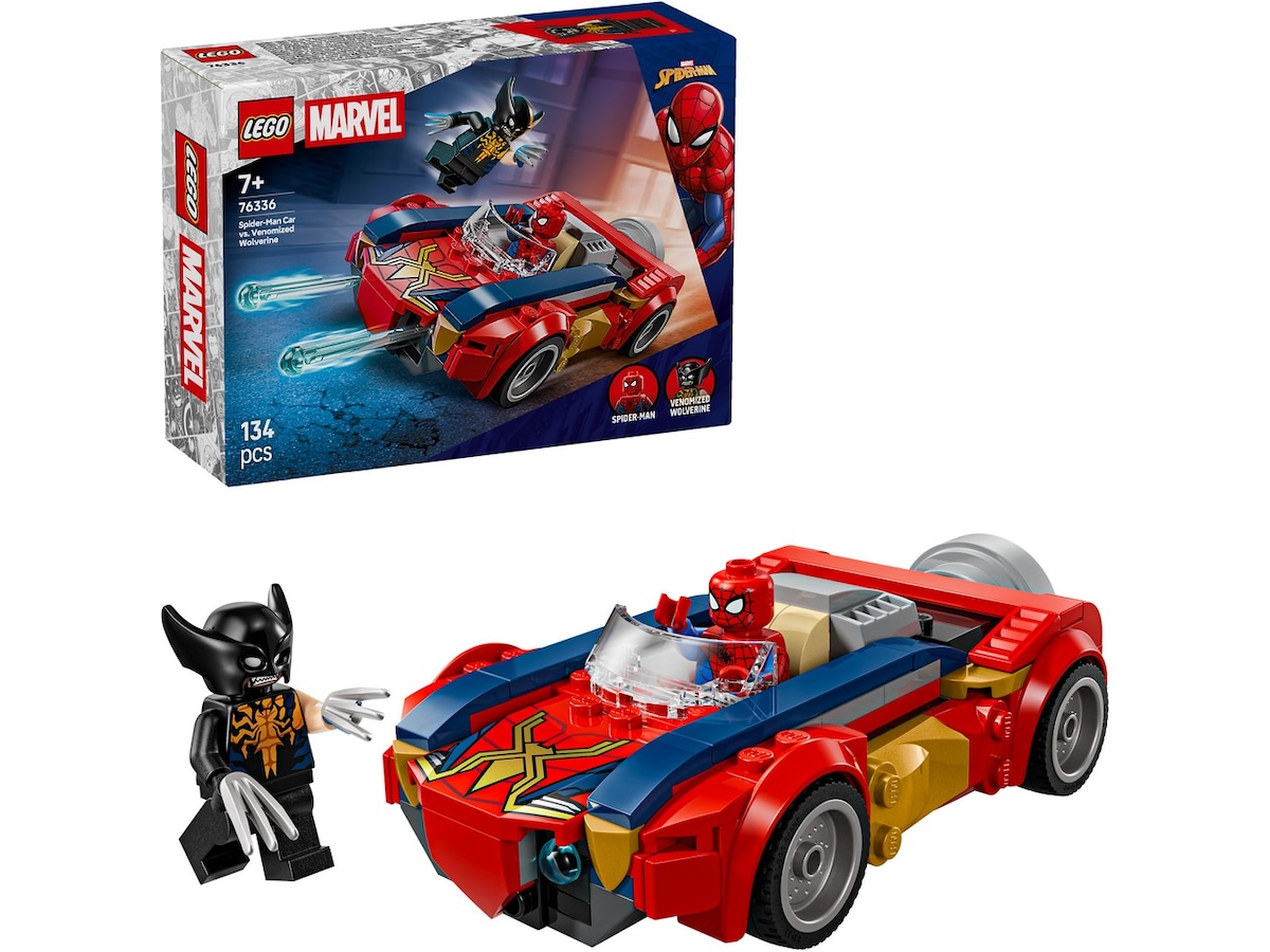 LEGO Super Heroes Marvel Spider-Mans bil mot venomifierad Wolverine 76336, bild 4