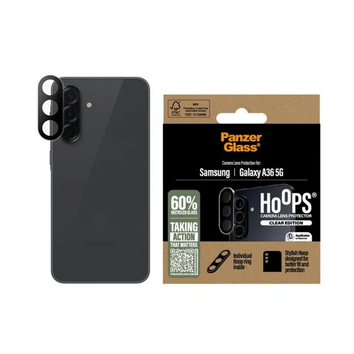 PanzerGlass Hoops Transparent Kameraschutz Samsung Galaxy A36 5G