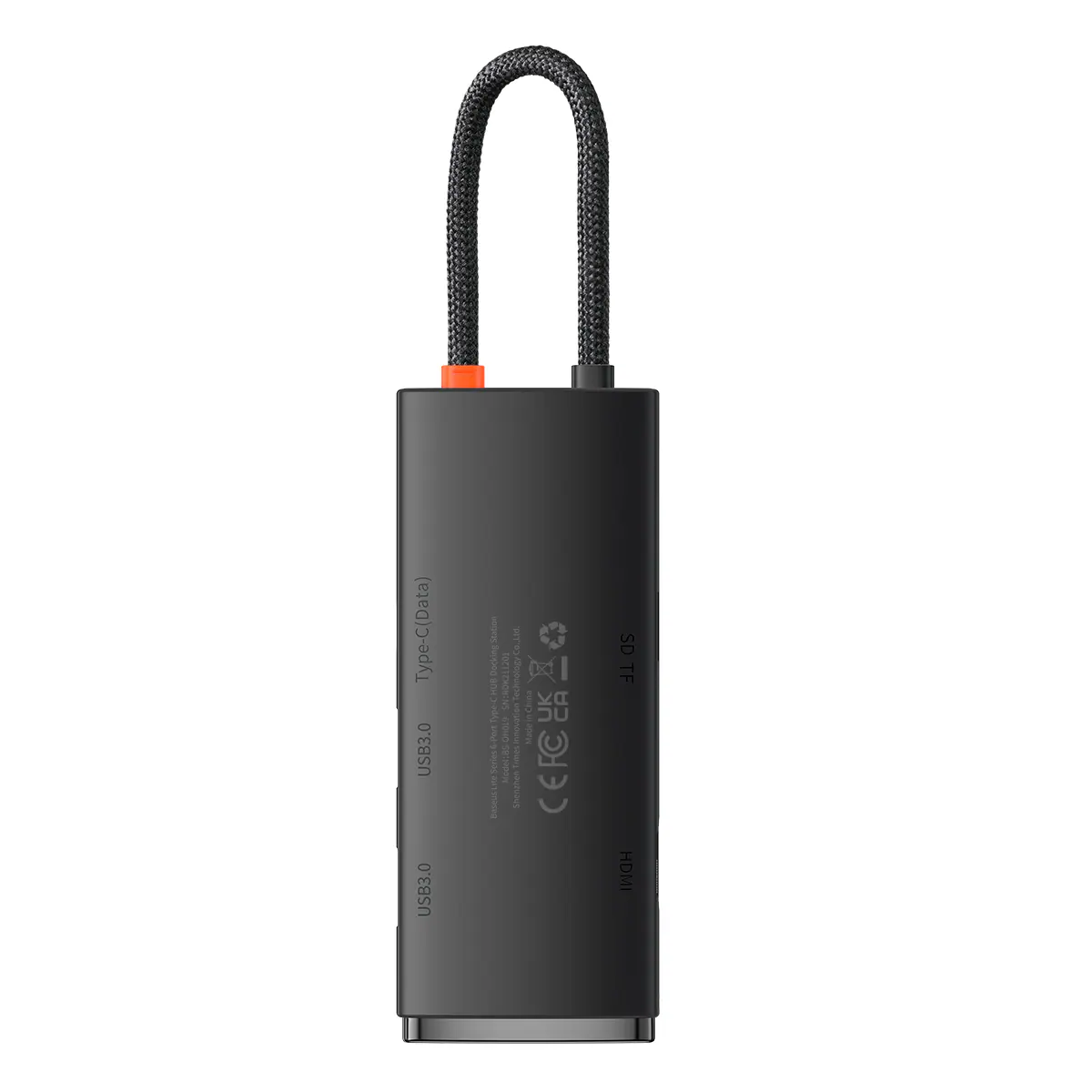 Baseus Lite Series USB Type-C HUB - 2 x USB 3.0 / USB-C / HDMI 1.4 / SD/TF OTG schwarz (WKQX050001), bild 5