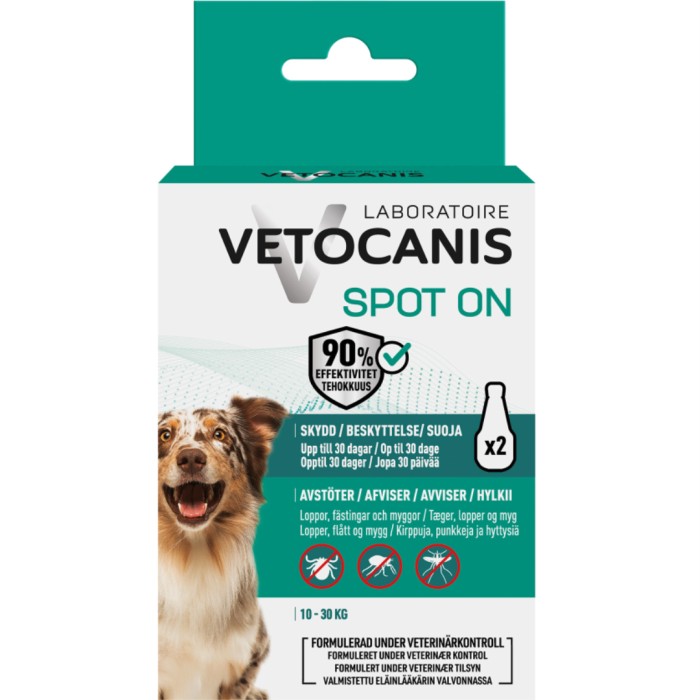 Vetocanis Anti-parasit Spot on Hund M 2 x 3 ml