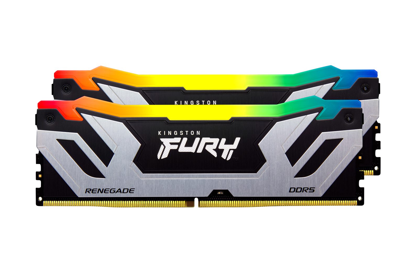 Kingston 48GB (2x24GB) DDR5 CUDIMM 8800MHz CL42 Fury Renegade RGB Silver XMP3.0, bild 2