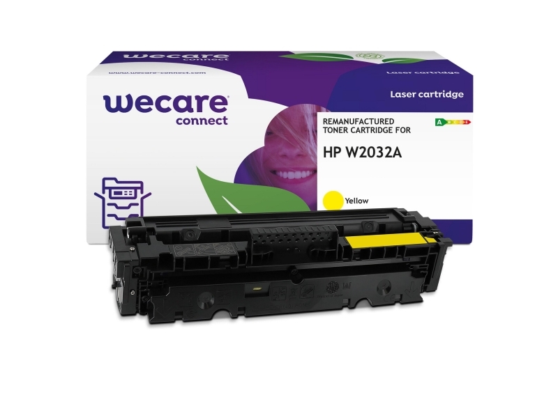 Lasertonerkassett Wecare HP 415A W2032A kompatibel 2100 sidor gul