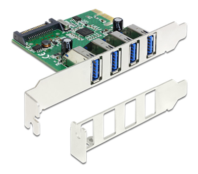 DeLOCK PCI Express x1 Card > 4 x external USB 3.0