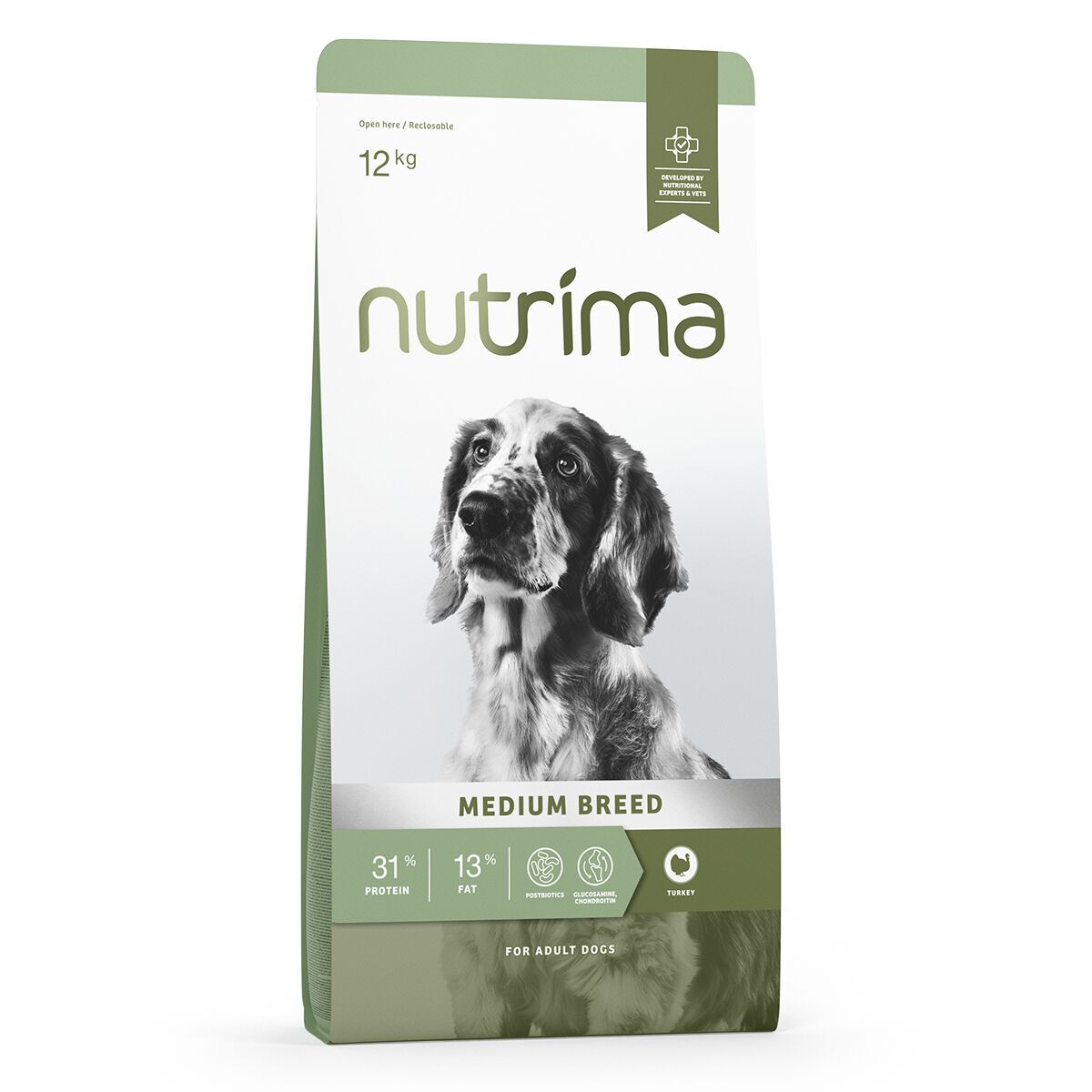 Nutrima Dog Adult Medium Breed Turkey Torrfoder till Hund 12kg