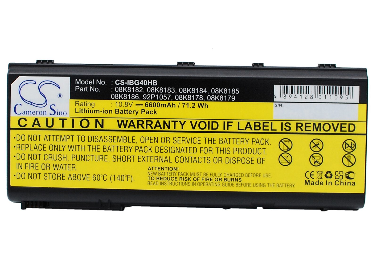 Batteri till Laptop, Bärbar dator för IBM Thinkpad G40, ThinkPad G41-2881 m.fl., bild 3