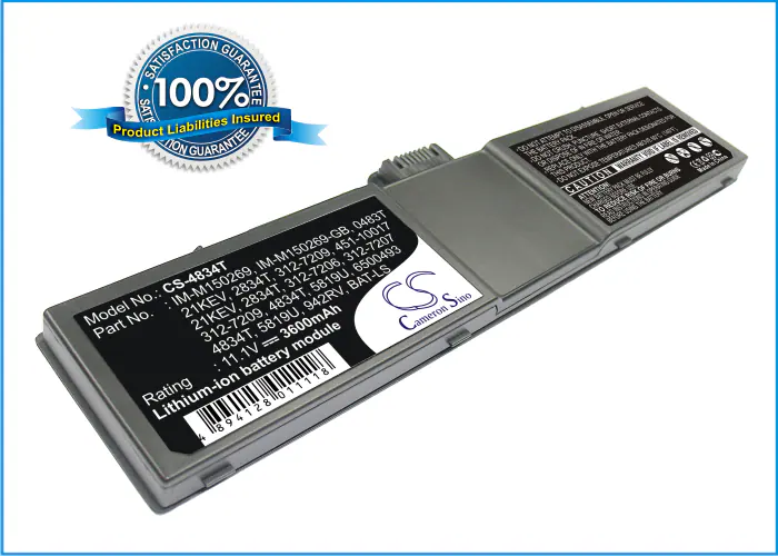 Batteri till Laptop, Bärbar dator för Dell Inspiron 2000, Inspiron 2100 m.fl.