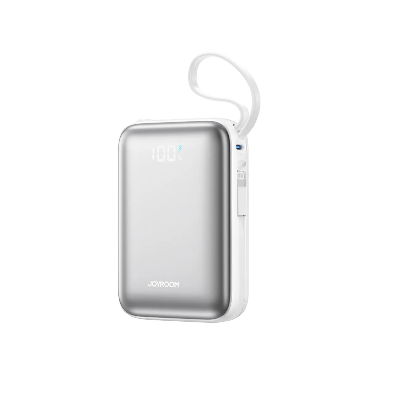 Joyroom JR-PBF29 20000mAh 22,5W Powerbank med dubbelkabel - Vit