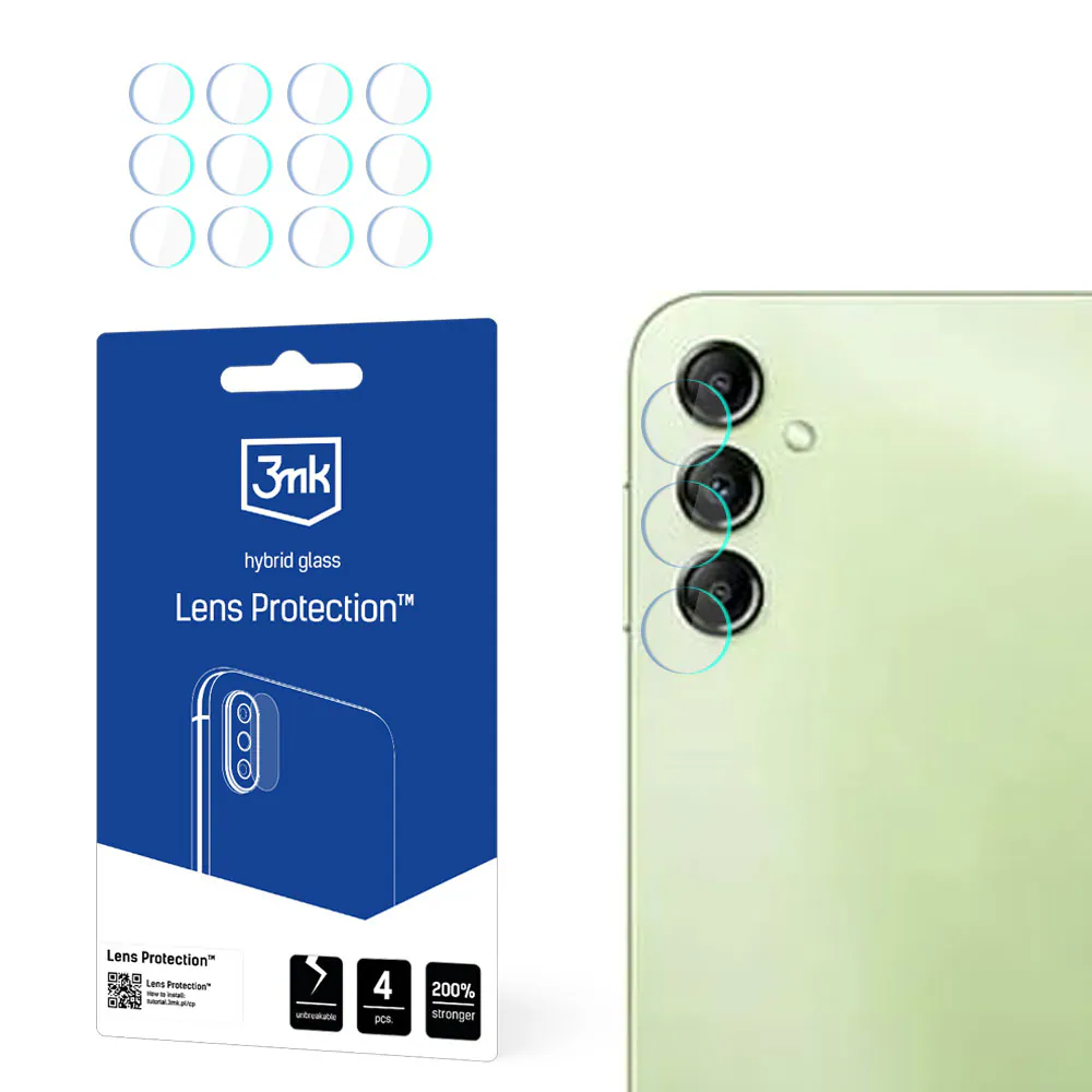 3mk Lens Protection™ hybridkameraglas för Samsung Galaxy A14 / A14 5G
