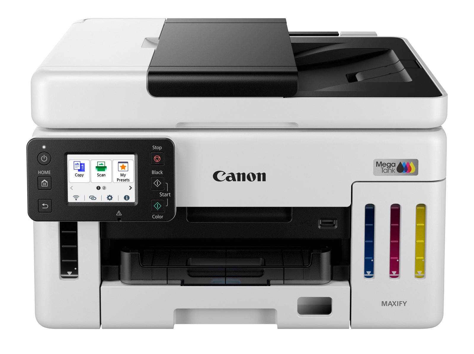 Canon MAXIFY GX6150, skrivare + scanner + kopiator, 24/15,5 ppm ISO, 600x1200 dpi scanner, duplex, display, Airprint, USB/LAN/WiFi, bild 4