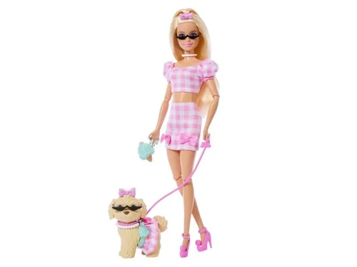 Barbie Twinning Looks - Hund och matchande rosa kläder, bild 2