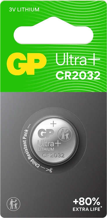 GP Litiumbatteri Knappcell CR2032 3V 1-P
