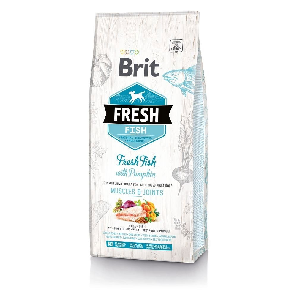 Brit Fresh Fish with Pumpkin Adult Large Torrfoder till Hund, bild 2