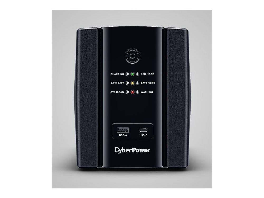 CyberPower UT Series UT2200EG-FR - UPS - AC 230 V - 1320 Watt - 2200 VA - 1-fas - Ethernet 10/100/1000, USB - utgångskontakter: 4 - svart
