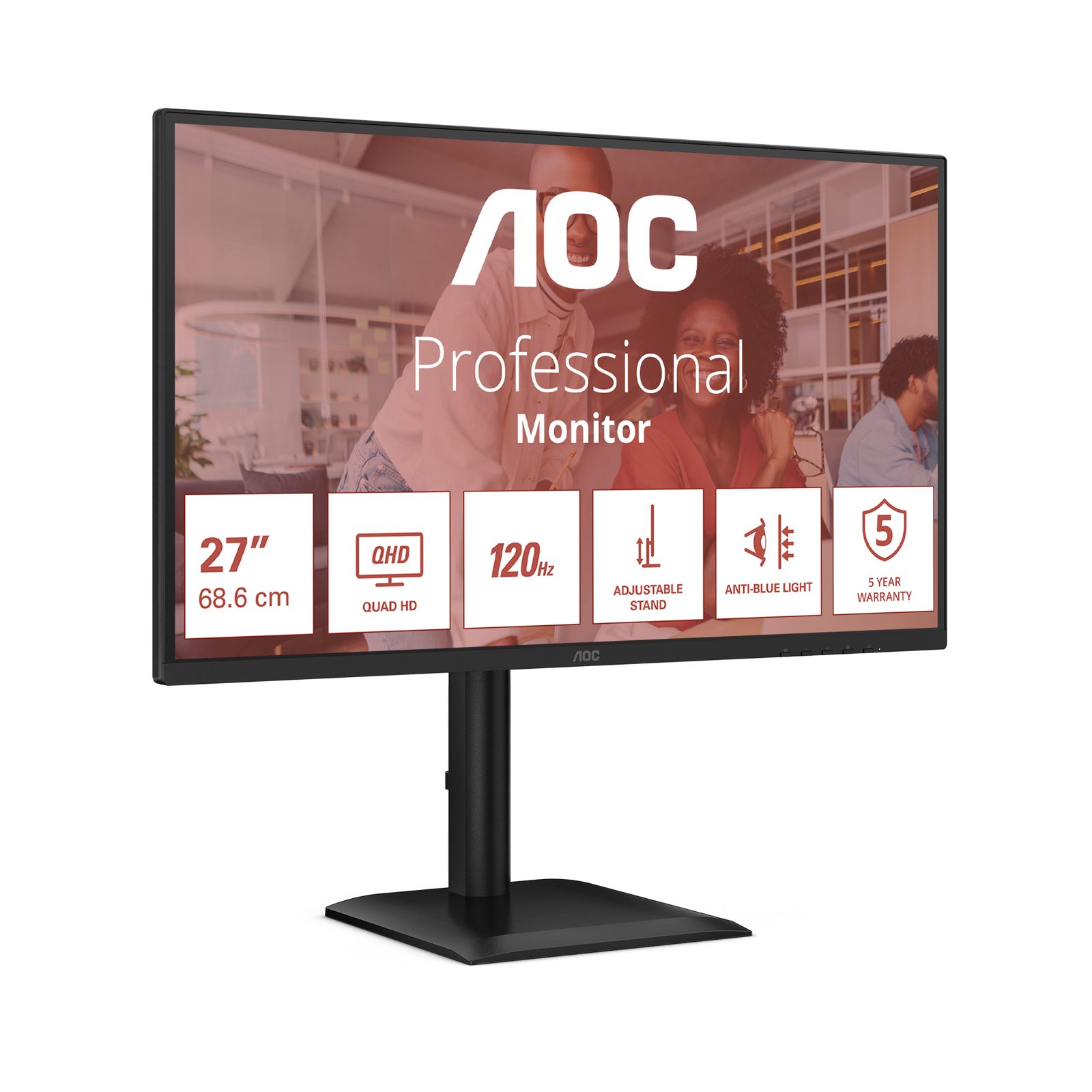 AOC Q27E4U 27" QHD/IPS/120Hz/4ms skärm, bild 5