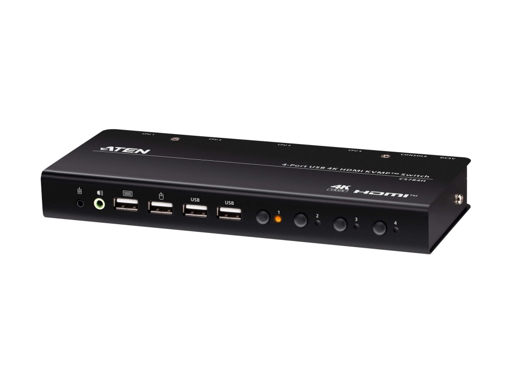 ATEN CS784H 4-portars KVMP-switch USB 4K HDMI