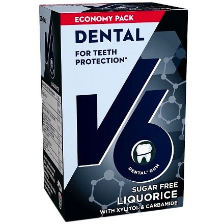 V6 Dental Care Liquorice, 70 g