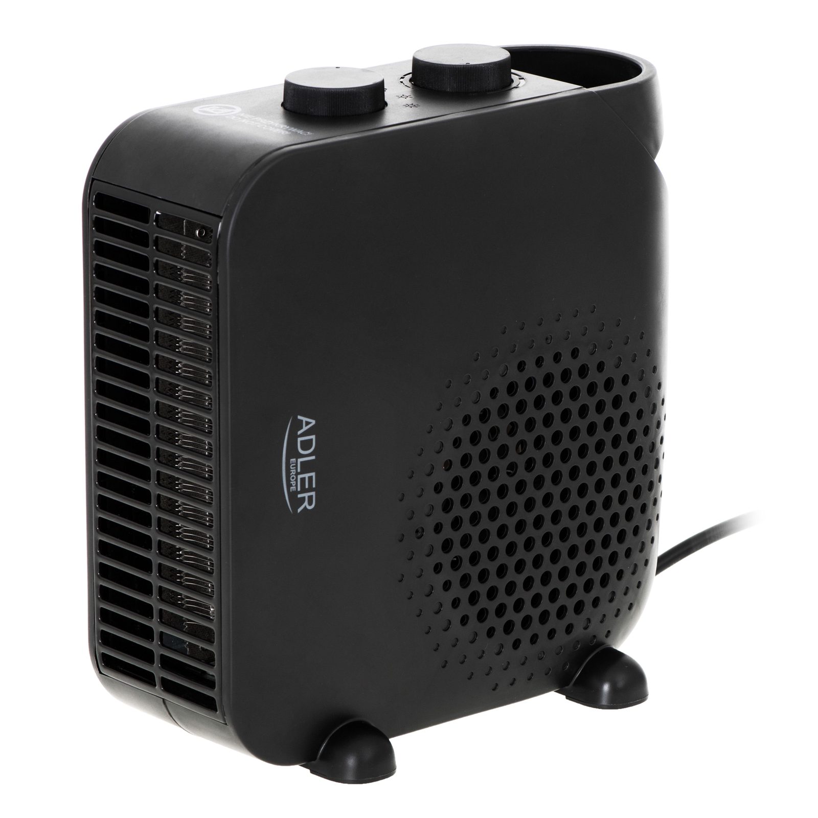 Adler AD 7725B värmefläkt 2000 W, 2 värmelägen, svart