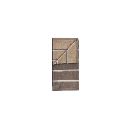 Zone Denmark – Bastuhandduk 100x50 Cm – Taupe, Kamel, Ljusblå