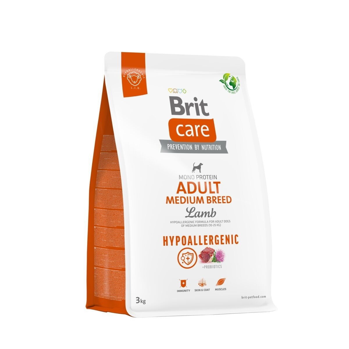 Brit Care Dog Adult Medium Breed Hypoallergenic Torrfoder till Hund 3 kg