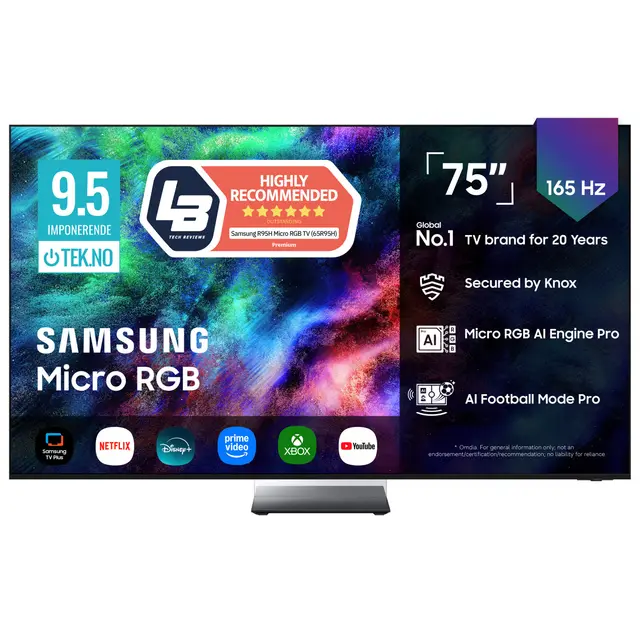 Samsung 75" 4K Micro RGB TV 2026 - TMR75R95HATXXC