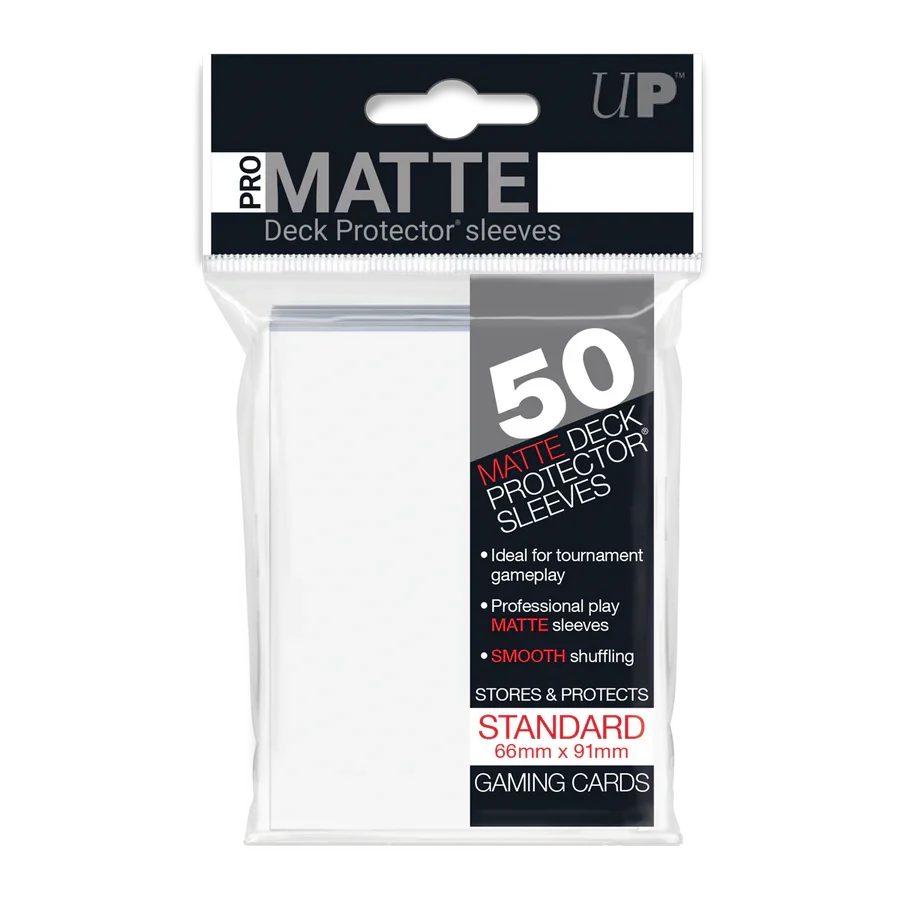 Ultra Pro Card Sleeves Standard Pro Matte White (50)