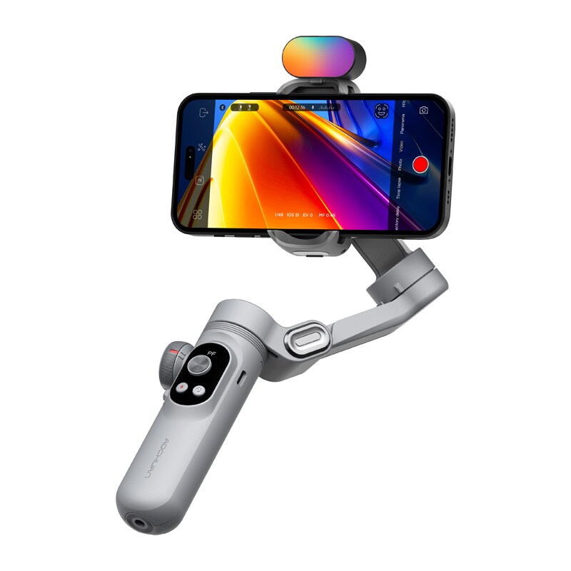 AOCHUAN X Pro Gimbal with RGB Lighting (Grey), bild 2