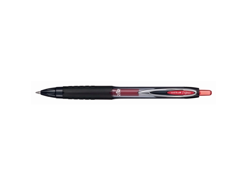 Rollerpen, Uni-Ball Signo 207E, 0,7 mm, rød