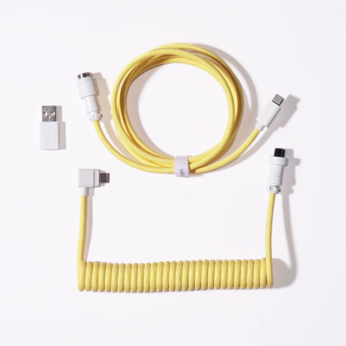 Keychron Coiled Aviator Cable 8K Vinklad Gul