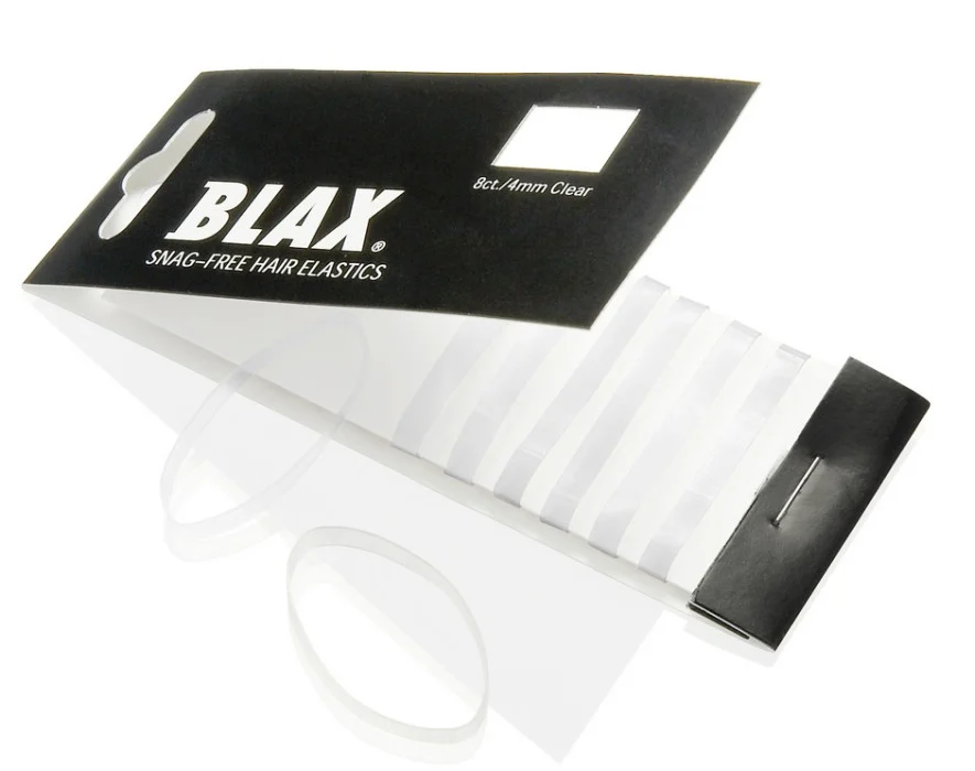 Blax Snag-Free Hair Elastics Transparent 8-pack