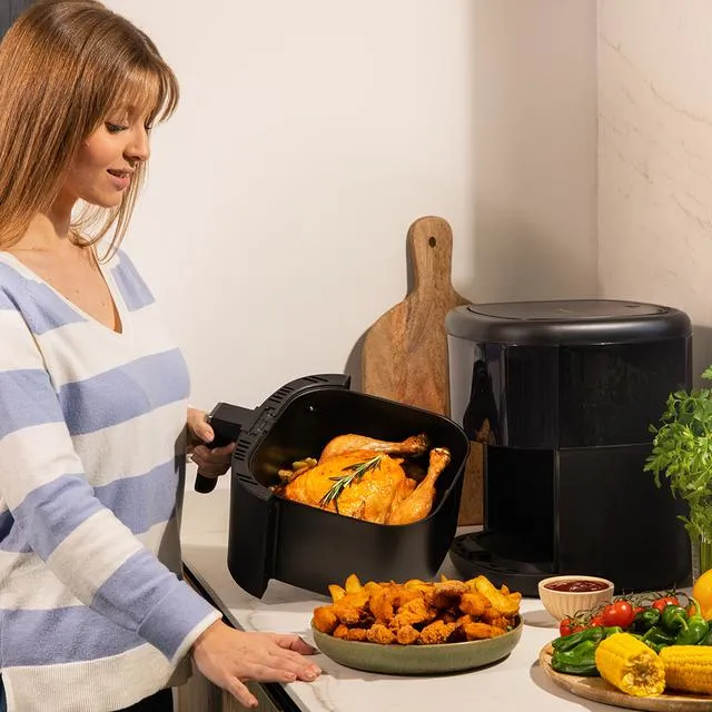 Cecotec Cecofry Bombastik 6000, varmluftsfritös, 6 l, 0,6 kg, 80 °C, 200 °C, 60 min.